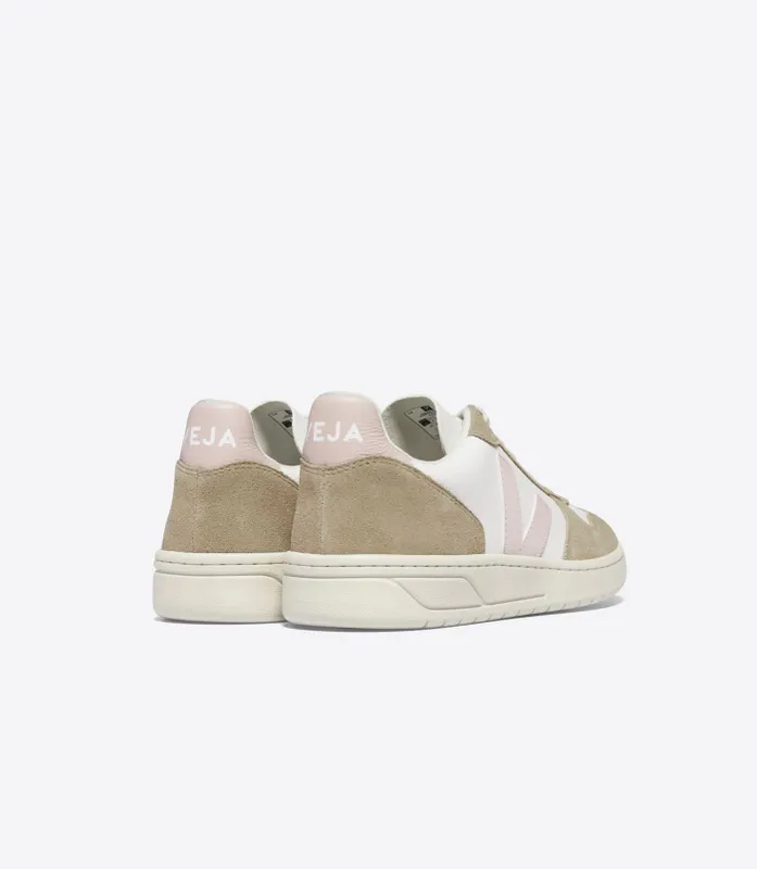 VEJA V-10 leren – White (VX0503299A)