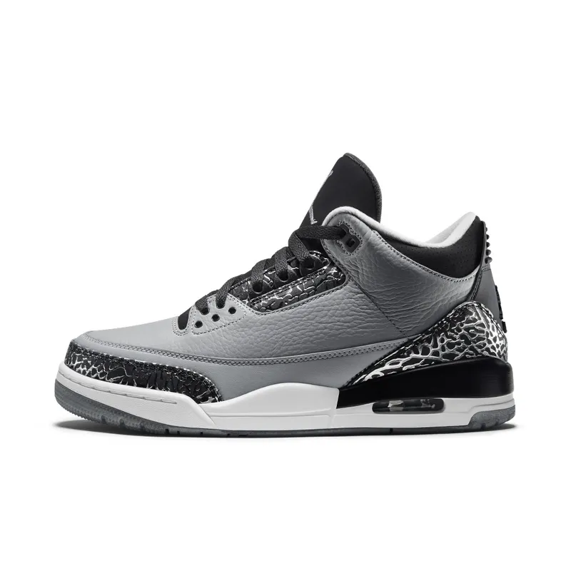 Jordan 3 Retro Wolf Grey Wolf Grey/Metallic Silver-Black-White (136064-004)