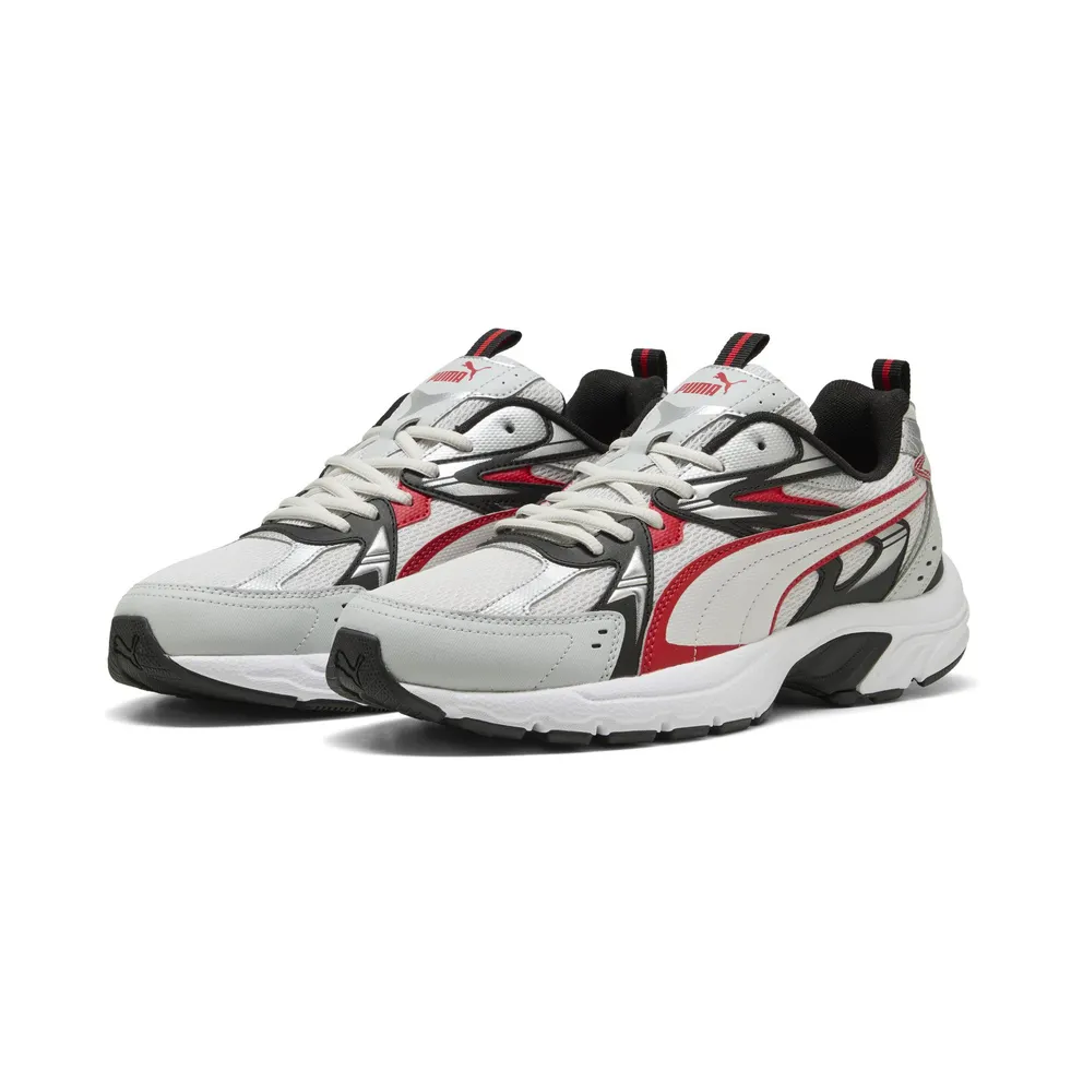 Puma Milenio Tech “Cool Light Gray / For All Time Red / Puma Silver” (402623_05)