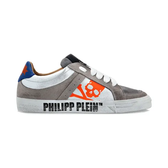 Philipp Plein Retrokickz TM leren “Grey” (UACSUSC0207PLE010N)