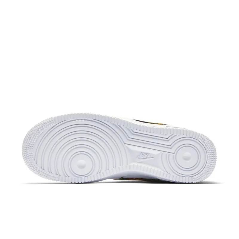 Nike Air Force 1 Low Tartan White (W) White/University Red-Amarillo (AV8218-100)