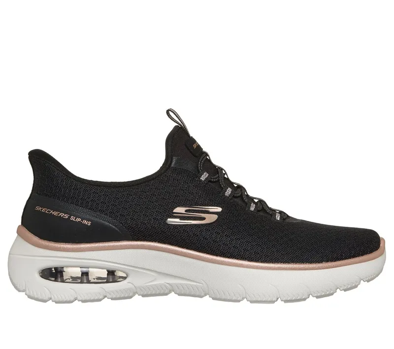 Skechers Slip-ins: Skech-Air Summits “Soft Radiance Sneaker Black / Roos Gold” (150774BKRG)