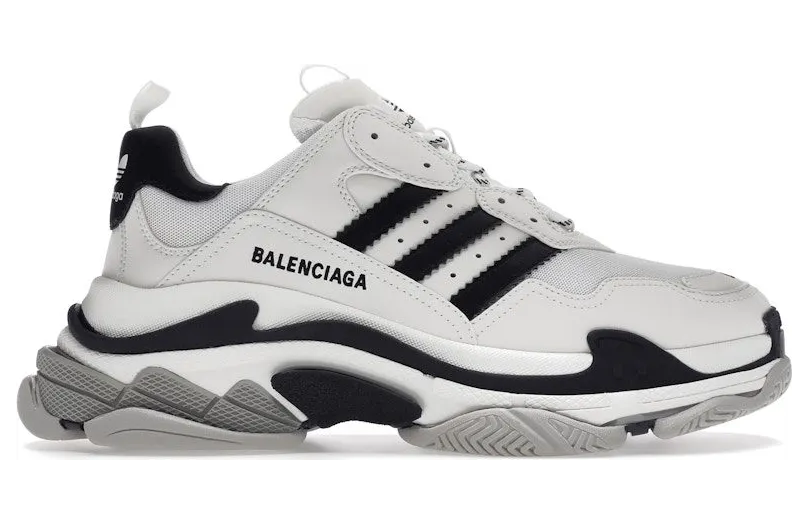 Balenciaga Triple S adidas White Black (710021W2ZB19112)