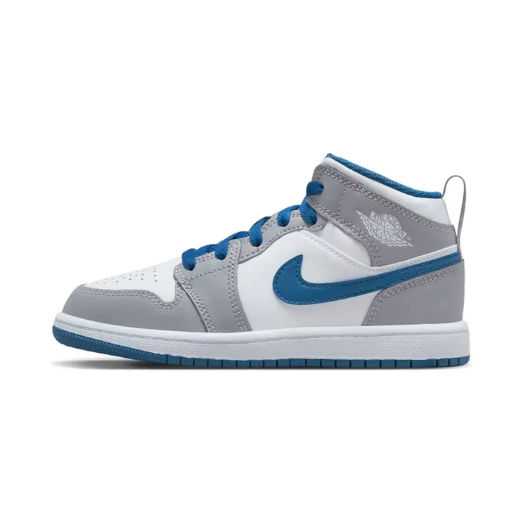 Jordan 1 Mid PS “Cement Grey / True Blue / White” (DQ8424-014)