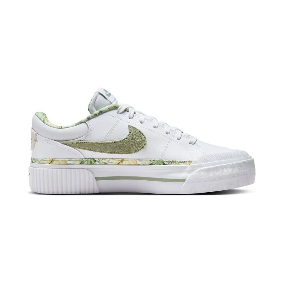 Nike Court Legacy Lift White Multi-Color Gum Medium Brown Oil Green (HF5054-100)