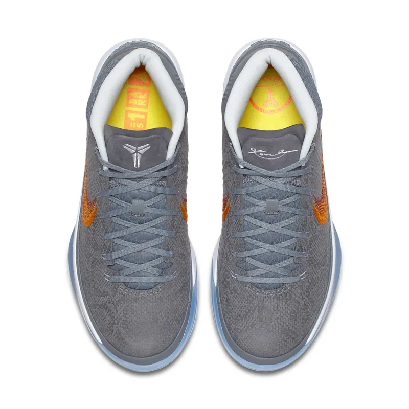 Nike Kobe A.D. Grey Snake Chrome/Habanero Red-Circuit Orange (922482-005)