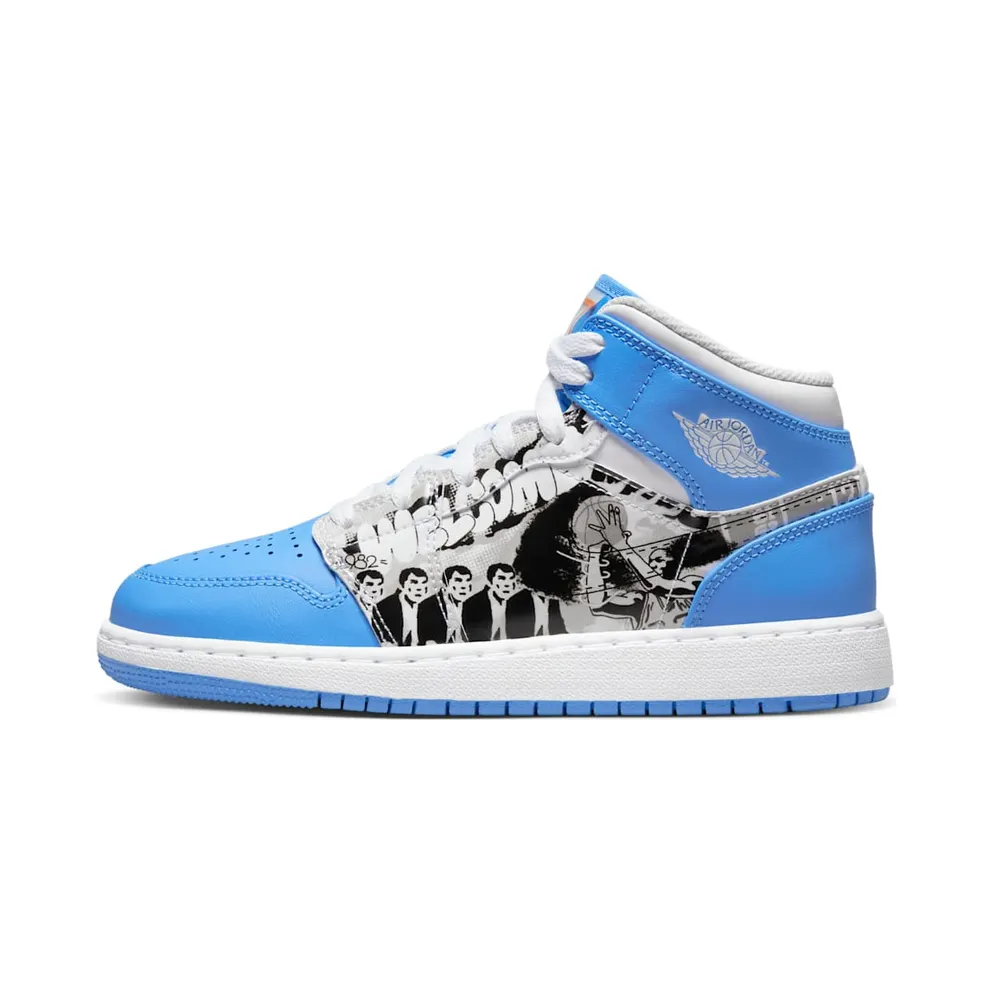 Jordan 1 Mid Sneaker School Game Winner (DR6492-100)