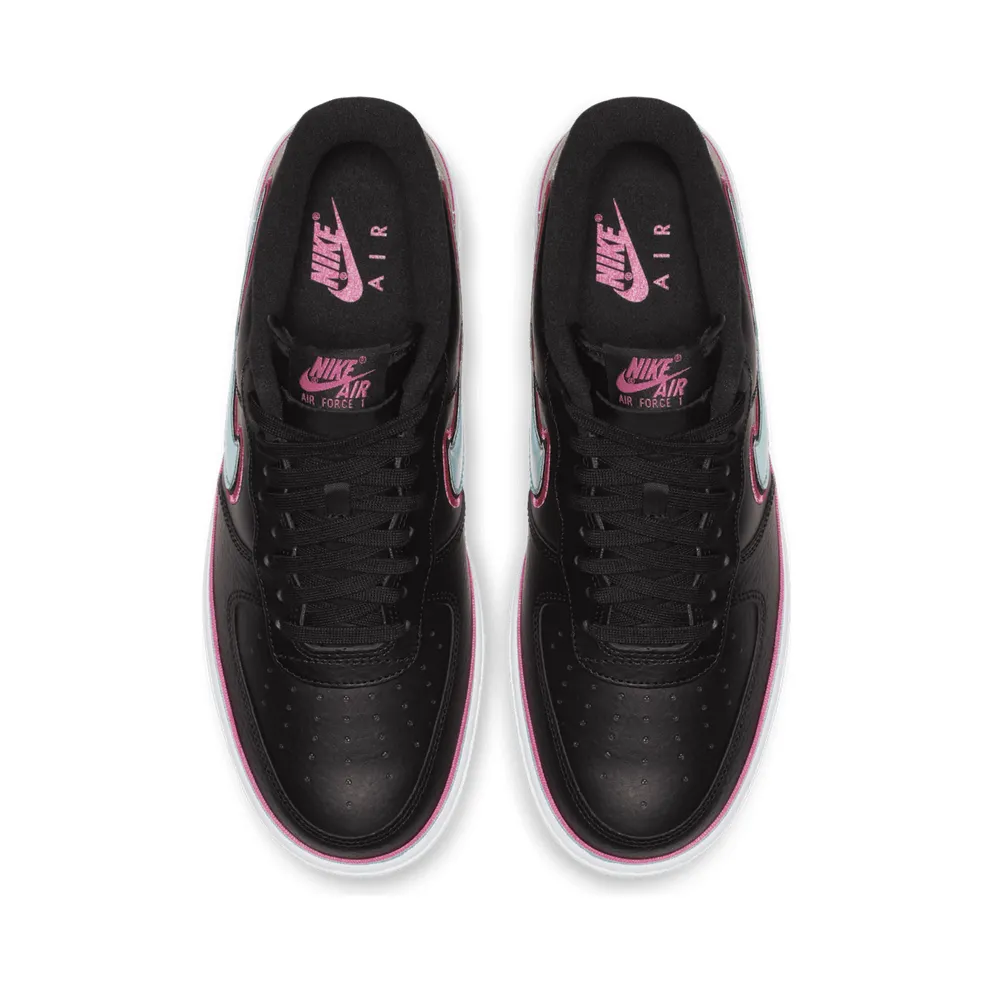 Nike Air Force 1 Low Sport NBA Black Blue Gale Laser Fuchsia Black/Blue Gale-Laser Fuchsia-White (AJ7748-002)