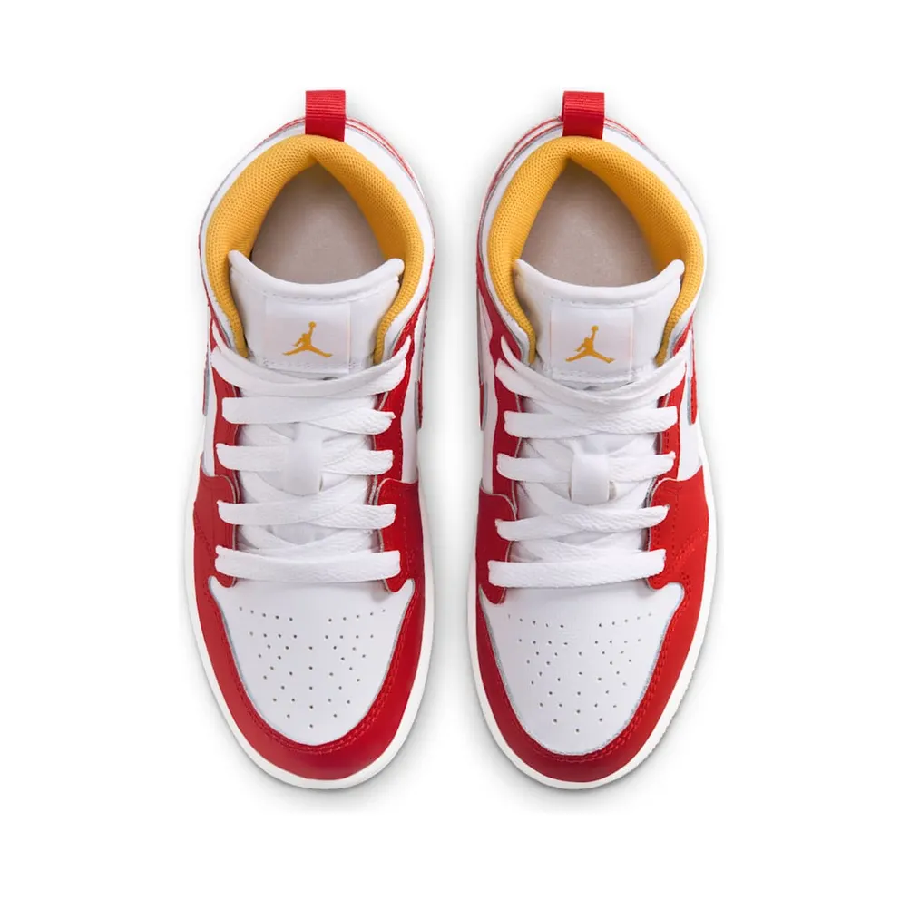Air Jordan One Mid Speed Red / White / Gold (IM6563-624)