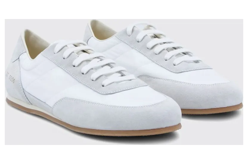 Common projects Minimal Runner Sneakers in Suede and Nylon White (41850506)