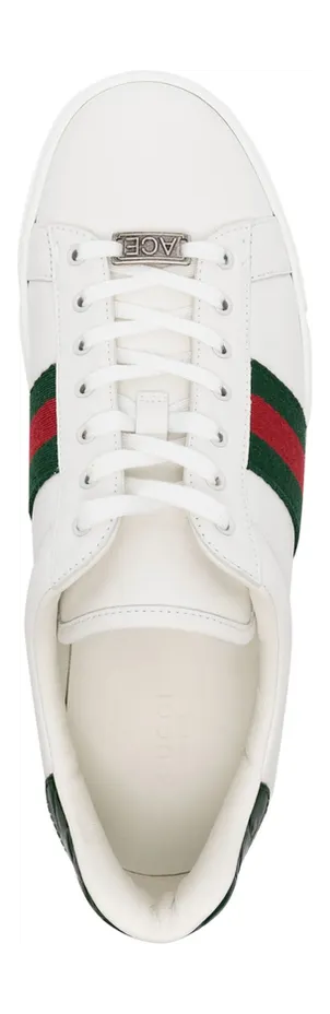 Gucci Ace Striped Reptile-effect “White” (757943 AACAG 9055) (3)