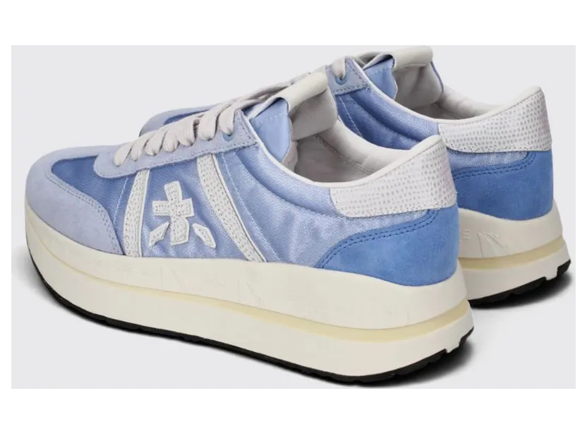 Premiata Leather Bethcoin Sneakers Blue (BETHCOIN8146) (2)