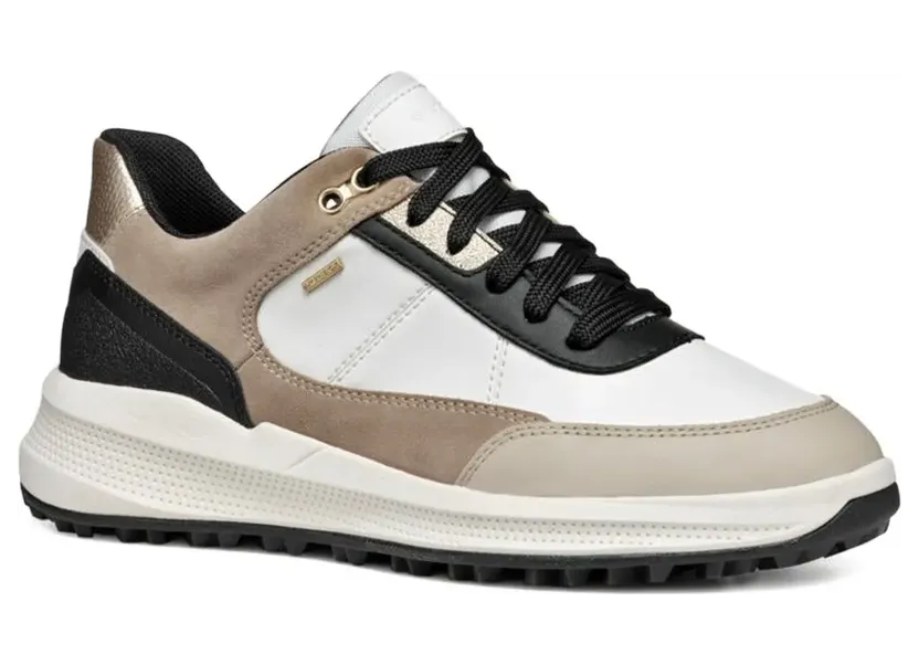 Geox Sneakers met leren vlakken – Wit (D36VRA05422)