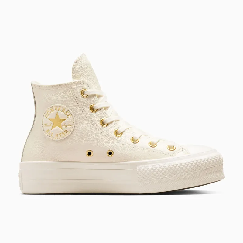 Converse Chuck Taylor All Star Lift Platform Golden Hits Egret/Egret/Gold (A12764C)