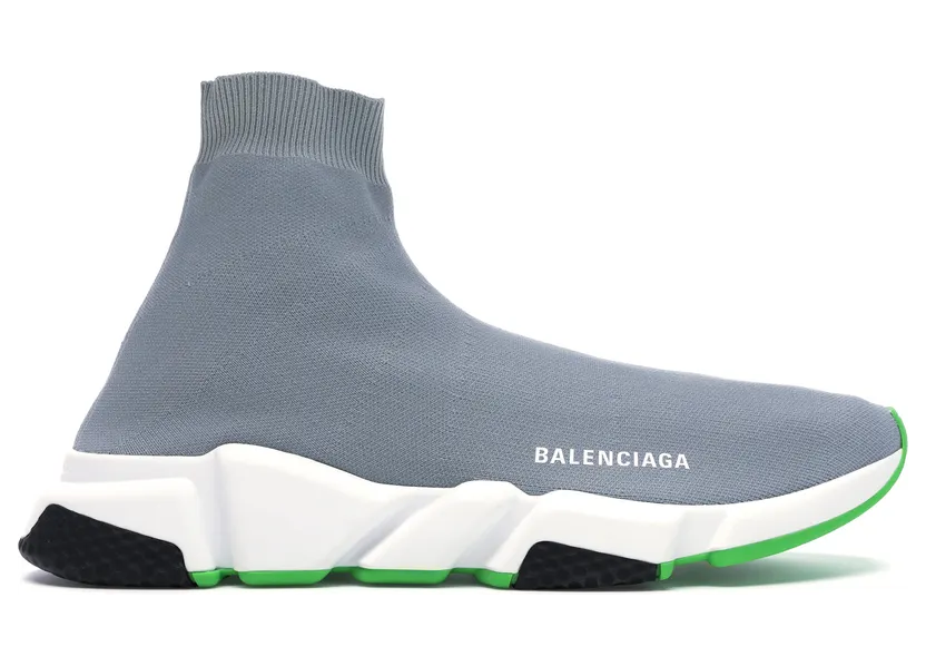 Balenciaga Speed Trainer Gray Green