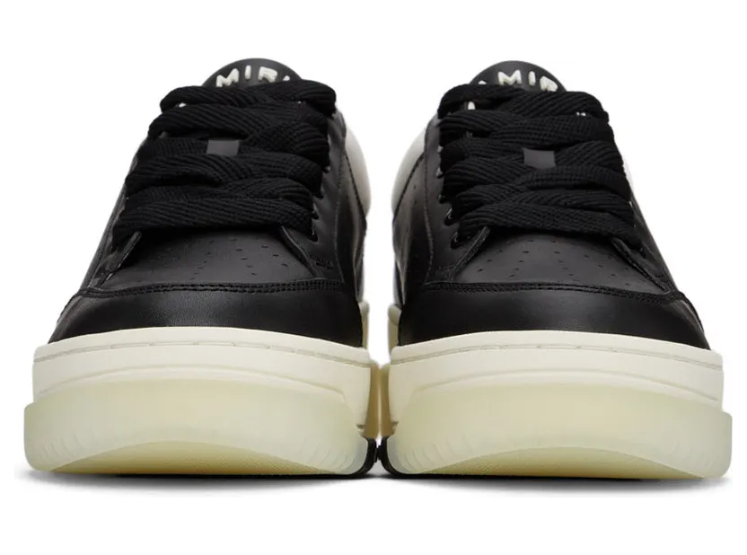 AMIRI Black & White Stadium Low Sneakers (PS22MFS007-004) (2)