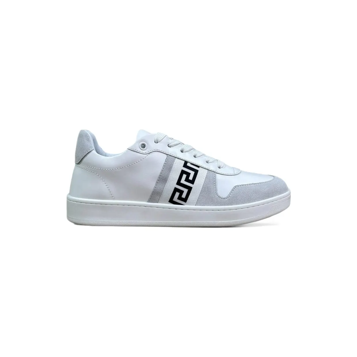 Versace La Greca Sneakers White Black (1012657 1A08931 2W020)