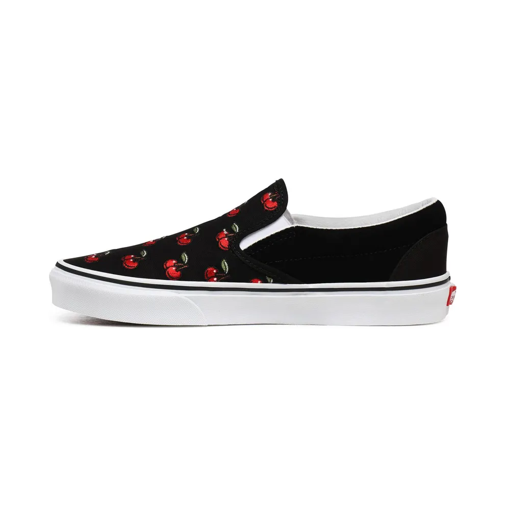 VANS Cherries Classic Slip-on Shoes (Black)