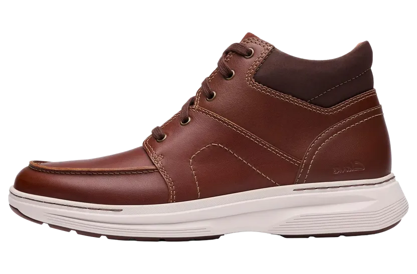 Clarks Craftwell Mid Boots “Dark Tan Leather” (26184707)