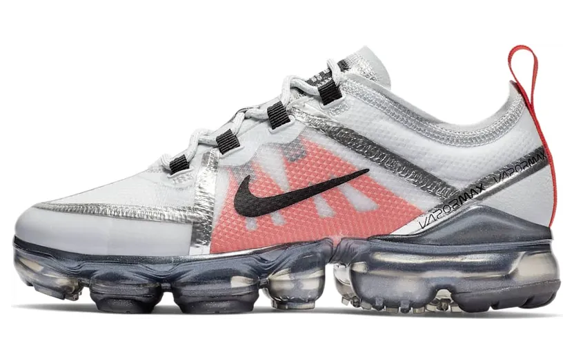 Nike Air VaporMax 2019 Pure Platinum Team Orange (GS)