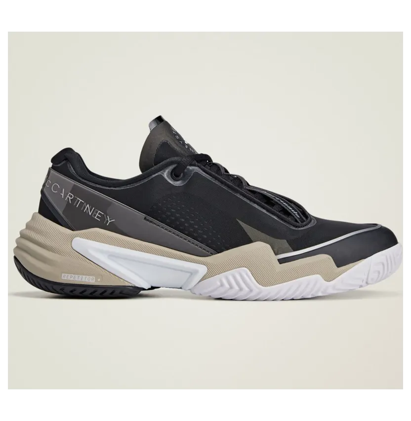 adidas Barricade by Stella McCartney Black Silver Almond Milk (JR3287)