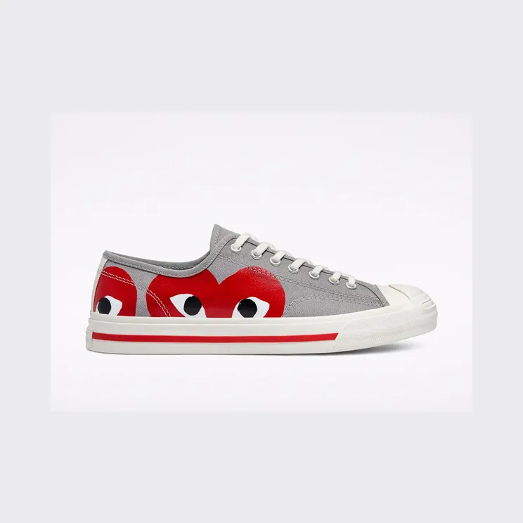 Converse Converse x Comme des Garçons PLAY Jack Purcell Low Top Drizzle/egret/red (171260C)