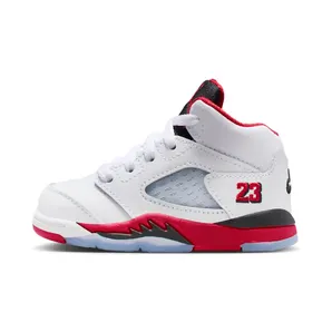 Air Jordan 5 TD Fire Red – Black Tongue (2025) “White / Black / Fire Red” (HQ7981-101)