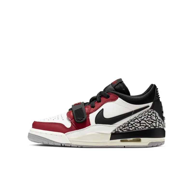 Jordan Legacy 312 Low Chicago (GS) Summit White/Black-Varsity Red-Sail (CD9054-106)