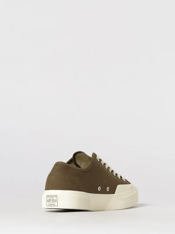 SUPERGA 2432 Works Cotton with Rubber Toe Cap and Sole Green (S51347WA39)