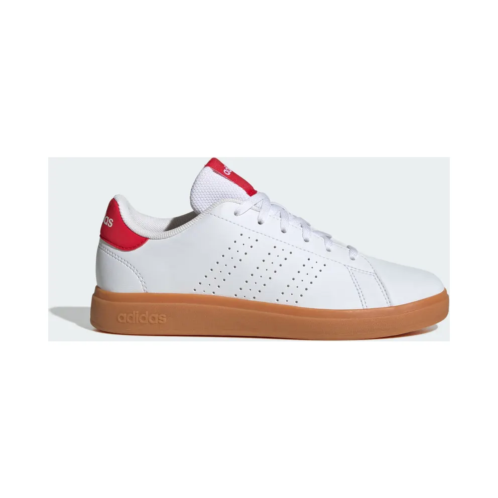 Adidas Advantage Base 2.0 Cloud White / Pure Ruby / Gum (JH9869)