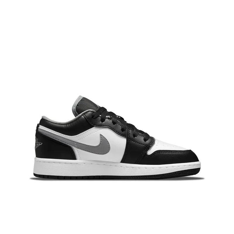 Jordan 1 Low Black White Grey (GS) (553560-040)