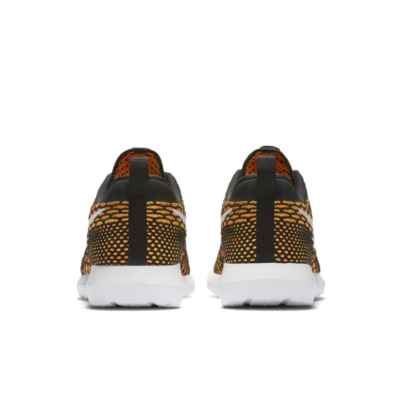 Nike Roshe Nm Flyknit Black/White-Total Orange-Volt Black/White-Total Orange-Volt (677243-018)