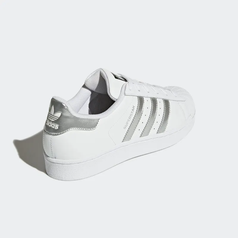 adidas Superstar White Silver Metallic Cloud White/Silver Metallic/Core Black (AQ3091)