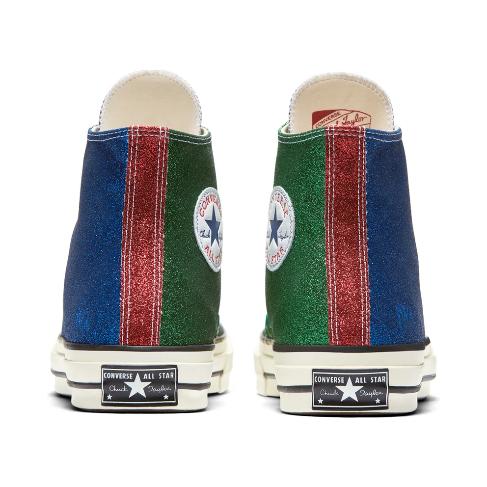 Converse Chuck Taylor All-Star 70s Hi JW Anderson Glitter Gutter Blue Green Blue/Green-Egret (160804C)