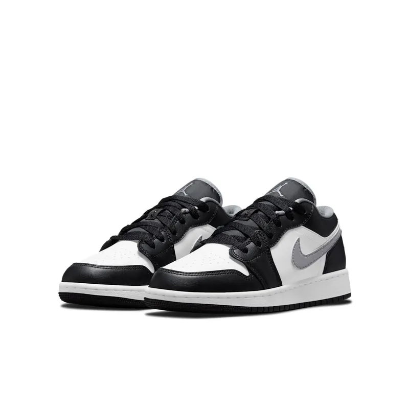 Jordan 1 Low Black White Grey (GS) (553560-040)
