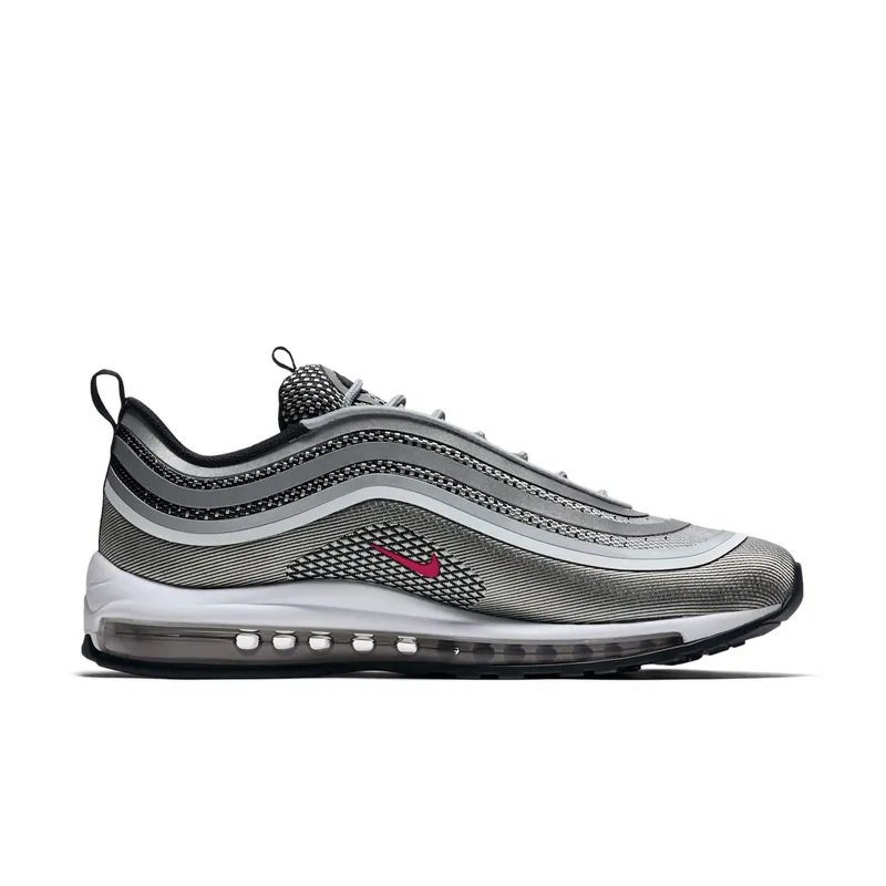 Nike Air Max 97 Ultra 17 Silver Bullet Metallic Silver/Varsity Red-Black-White (918356-003)