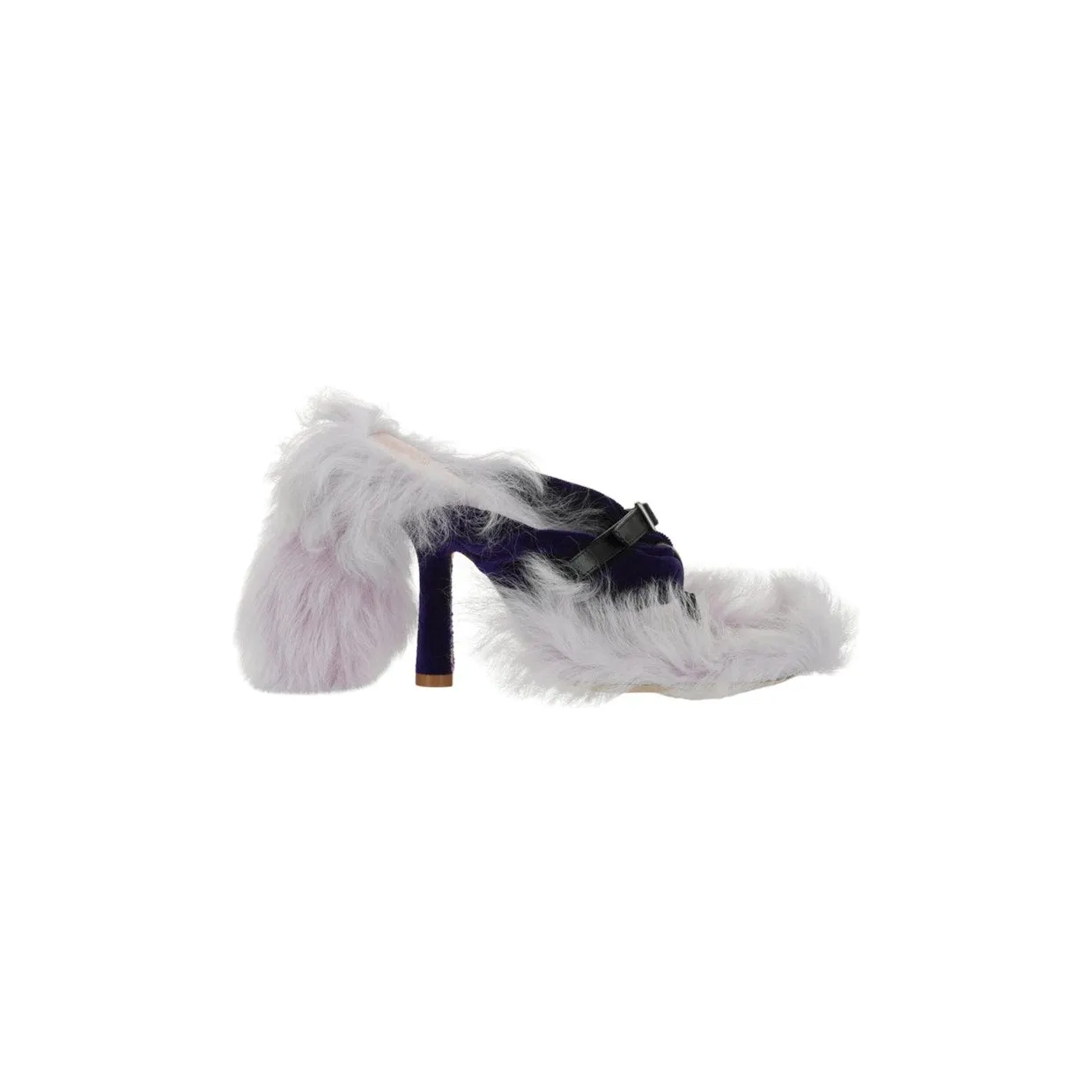 Burberry Step Post Heel Sandals Black Pink (8074433)