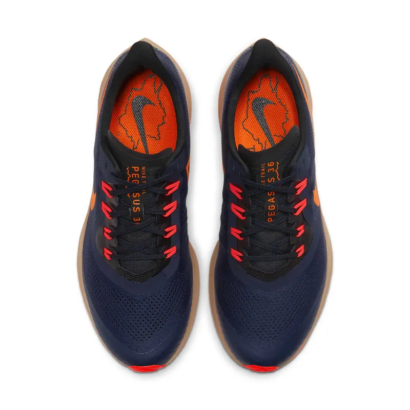 Nike Air Zoom Pegasus 36 Trail Obsidian Obsidian/Black-Laser Crimson-Magma Orange (AR5677-403)