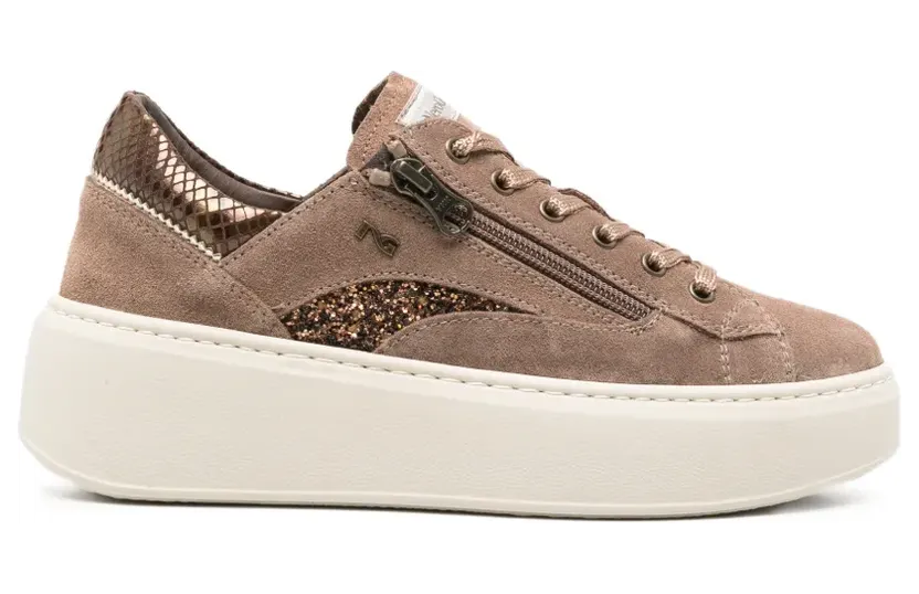 NERO GIARDINI glitter-detail zip-up sneakers – Bruin (I617501D442)