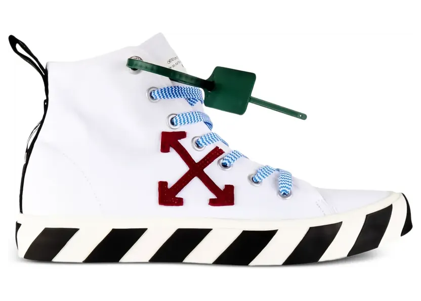Off-White Vulcanized Arrow mid-top sneakers – Wit (222607M236009)