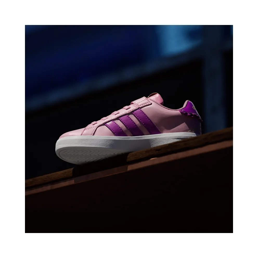 Adidas GRAND COURT 3.0 Shoes KIDS St Tropic Bloom / Purple Burst / Hi-Res Yellow (KI1755)