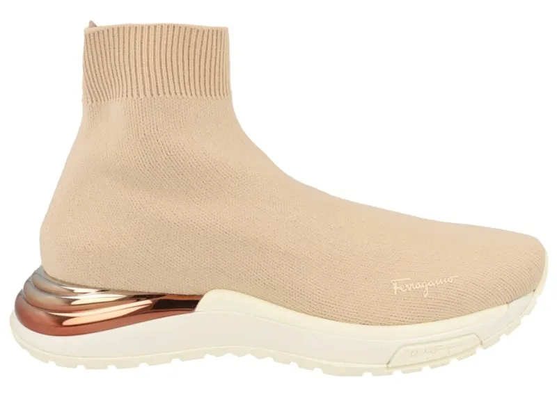 Ferragamo Ninette High-Top Sock Bone (030177-749900-1C)