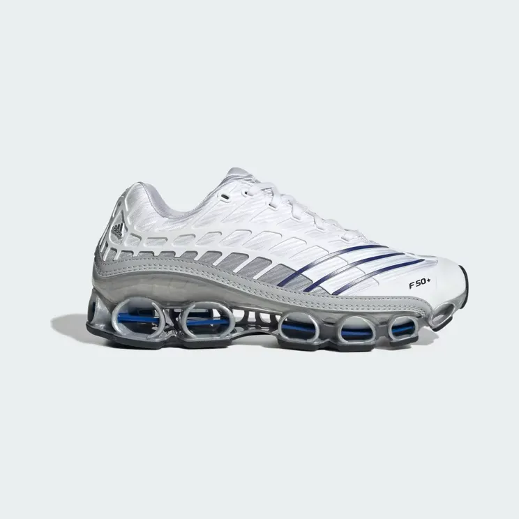 adidas Megaride F50 “Cloud White / Lucid Blue / Grey Two” (KI4745)