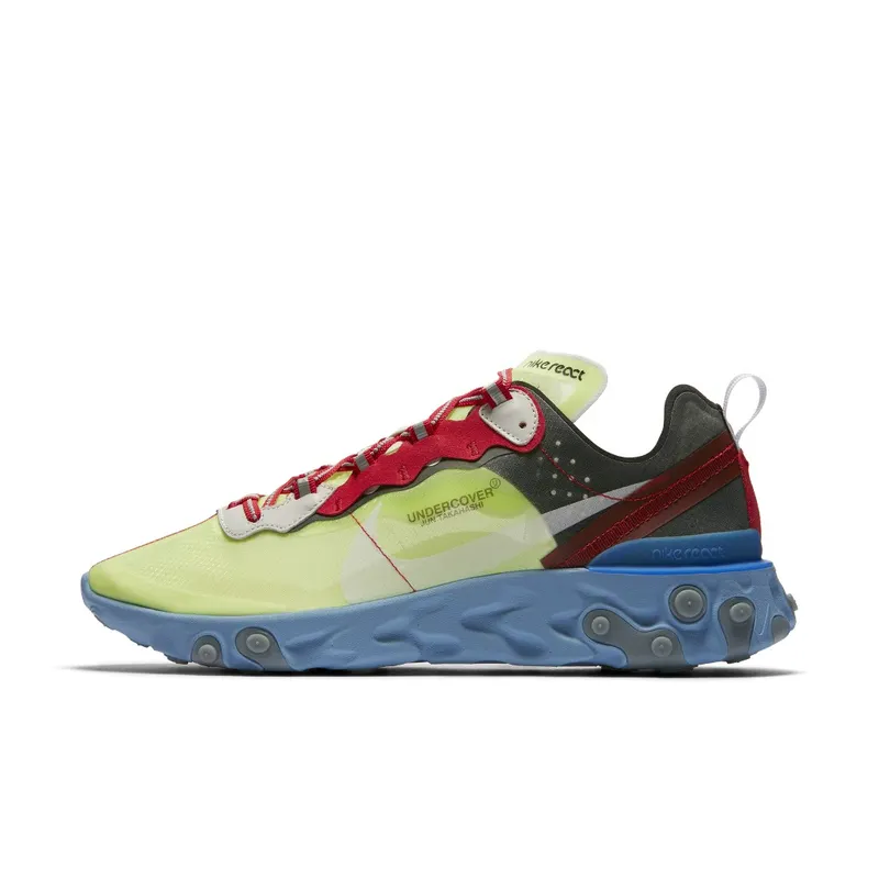Nike x Undercover React Element 87 Volt Red (2018) (BQ2718-700)