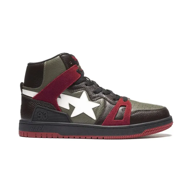 A Bathing Ape Bape Sta 93 Hi Khaki Green (1H20191032)
