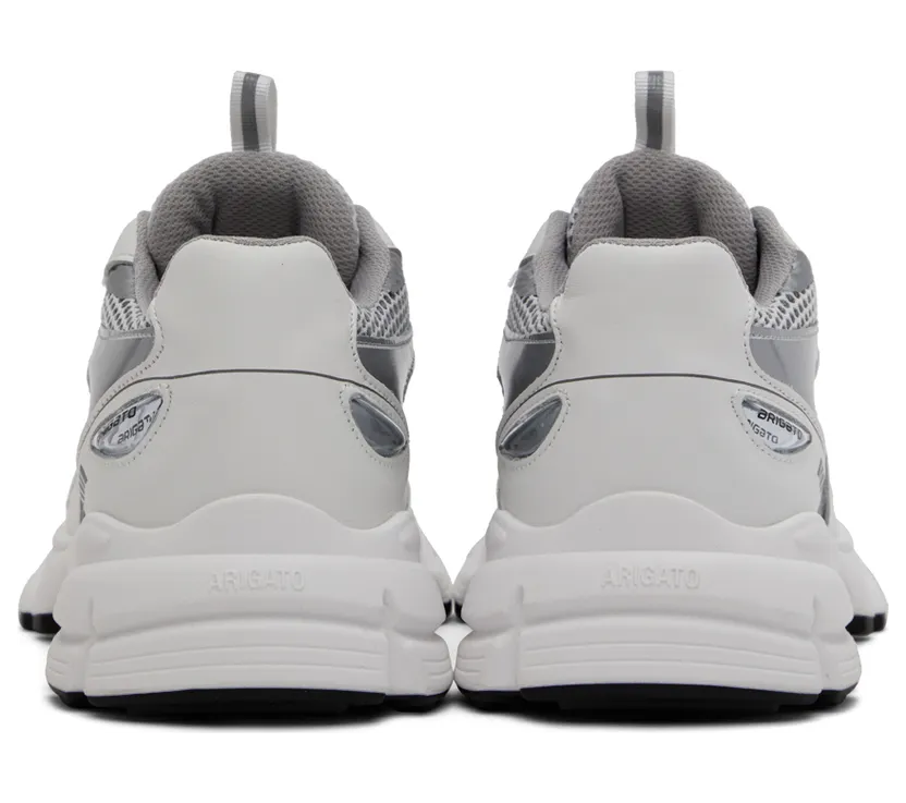 Axel Arigato White & Silver Marathon Sneakers (93036) (2)