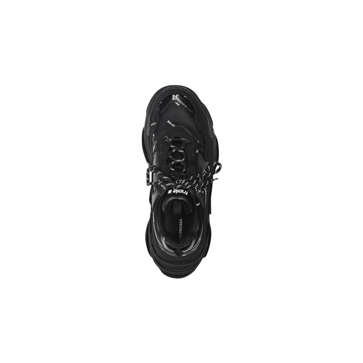 Balenciaga Triple S Black Logo (W) (524039 W2FA1 1090) (4)
