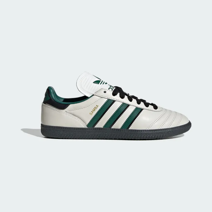 adidas Samba Jp Shoes Kids “Core White / Collegiate Green / Carbon” (JQ1323)