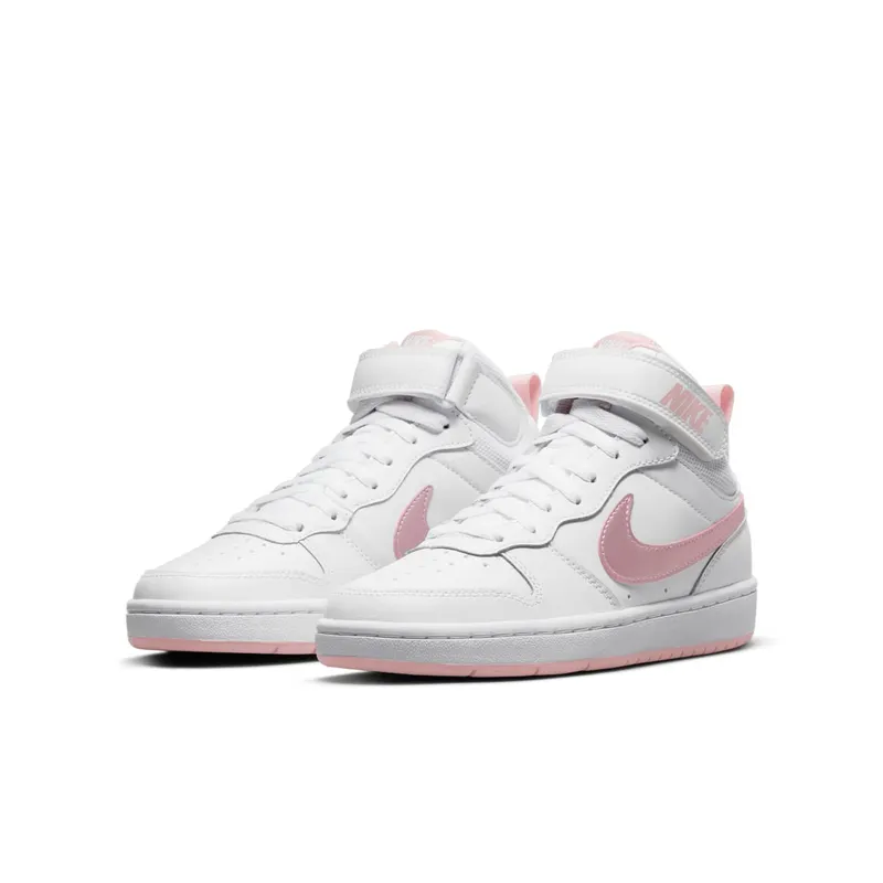 Nike Court Borough Mid 2 White Pink Glaze (CD7782-105)