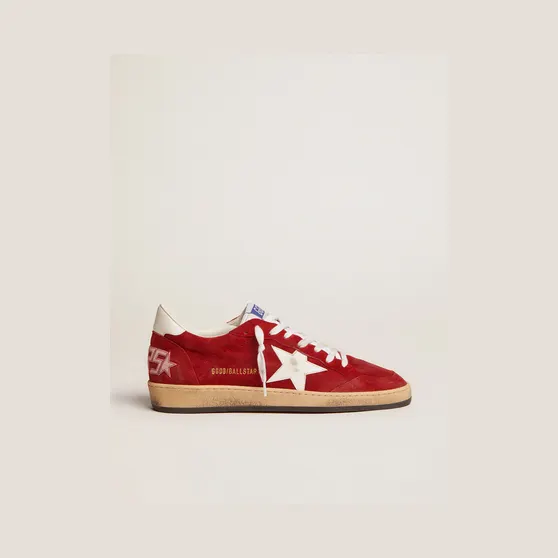 Golden Goose Red Ball Star Low-Top Sneakers (GMF00117.F002588.40410)